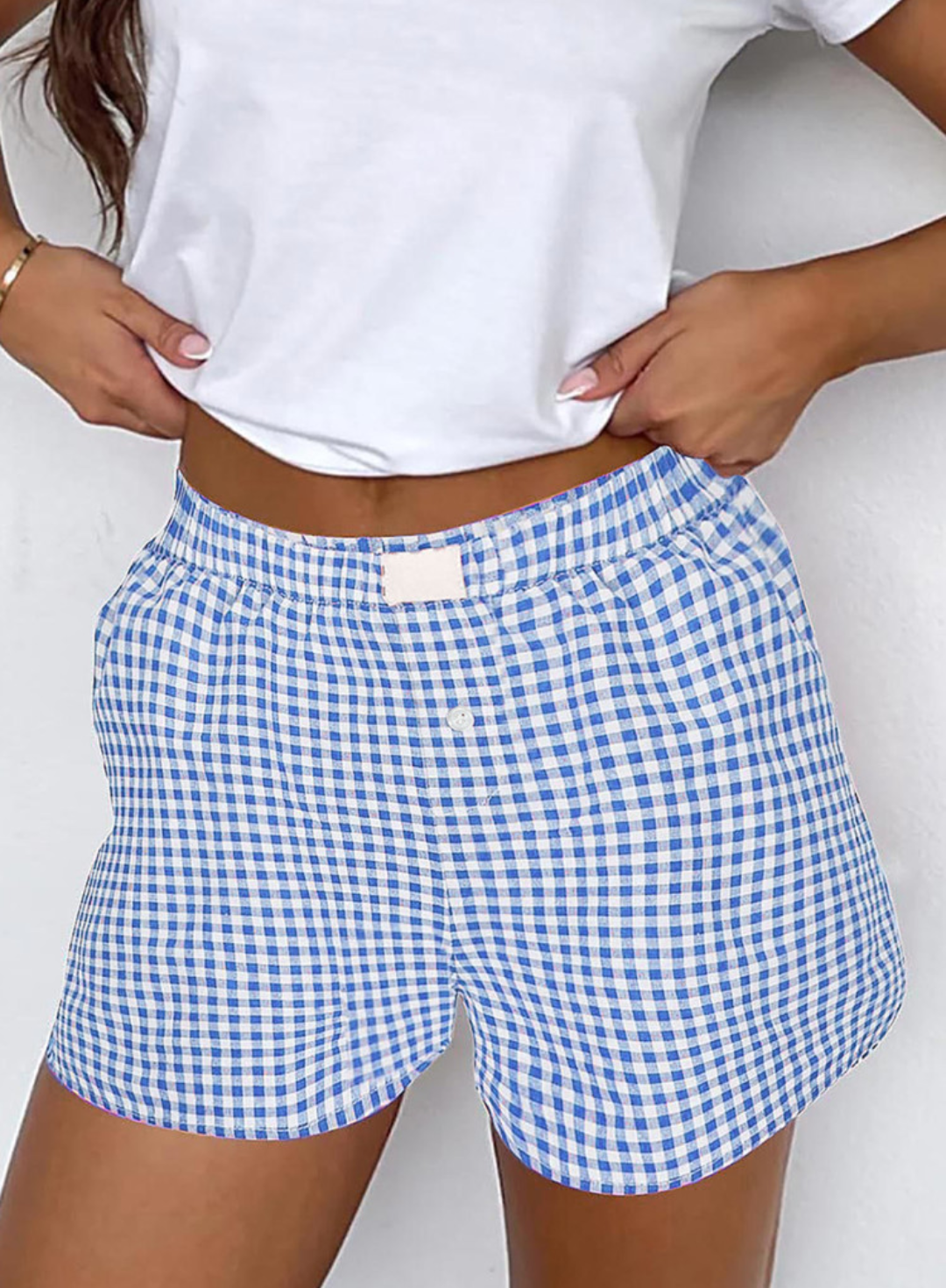 Blue and white pattern shorts❤️